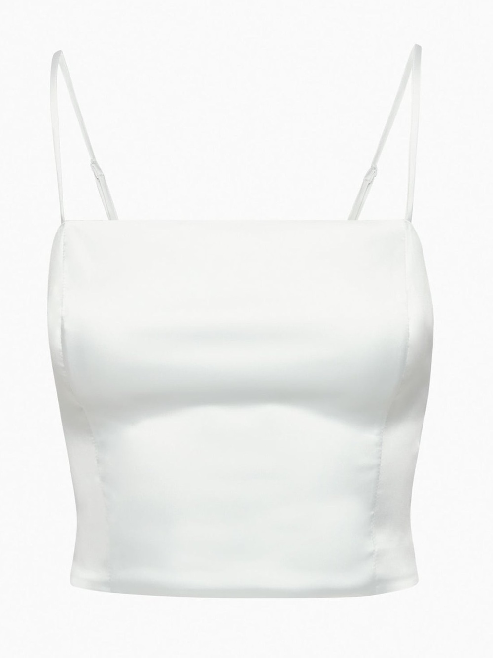Aritzia Sunday Best Shimmer Satin Camisole - Grey Sky Spaghetti Strap Tank